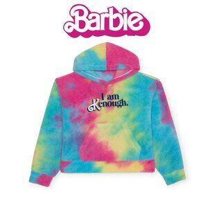 Barbie Kenough Tie-Dye Polar Fleece Hoodie Unisex Small Mattel Cozy Statement